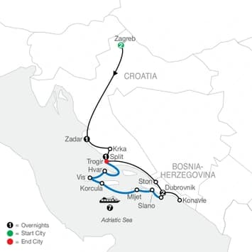 A Taste of Croatia with coastal cruise product image