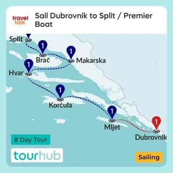 Sail Dubrovnik to Split / Premier Boat product image